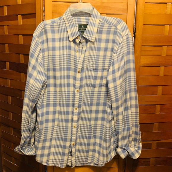 G.H. Bass & Co Blue Plaid Shirt - Picture 1 of 6